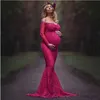 Maternity Dresses Mermaid Maternity Dresses For Photo Shoot Lace Maternity Off Shoulder Sexy Women Pregnancy Dress Photography Prop