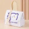 Lunchpåsar Vattentät Oxford Food Bag Cooler Travel Picnic Pouch Isolation Bento Storage Container Cartoon Tote 230919