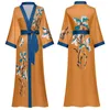 Dames Nachtkleding Lange Kimono Robe Jurk Zomer Print Bloem Badjas Dames Nachtjapon Bruid Ochtend Korte mouw Lingerie Satijn Nachtkleding