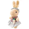 Oggetti decorativi Figurine kawaii bambola morbida peluche simpatica coniglio con abiti cuscini animali regali di compleanno per bambini decorazioni per ragazze 230919