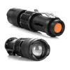 3 modos mini lanterna LED SK-68 tocha lâmpada tática foco ajustável luz zoomable