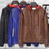 Hochwertige Designerjacke, Herren-Kapuzenjacke, Straßenreißverschluss, Brief, wasserdichte Jacke, Parker Pilot-Windjacke, dünne Jacke, weich, Frühling und Herbst