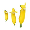 Objetos decorativos estatuetas banana cão bonecas ornamento complemento perfeito para suas decorações de mesa de escritório 230919