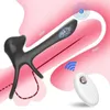 Volwassen Massager Paar Vibrator Cock Penis Ring Afstandsbediening Pensring Vagina Stimulator g-spot Masturbatie Sex voor Mannen Vrouwen