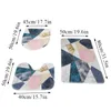 Bath Mats 3 Pcs 13 Styles Mat Set Bathroom Carpet Rug Toilet Anti Slip Absorbent Marble Decoration Door Foot Pad Memory Foam