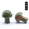 Party Decoration 2cm Mini Crystal Agate Semi -ädelstenar Diy Natural Rainbow Colorf Rock Mineral Mushroom For Home Garden Decora DH3PI