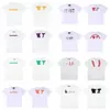 Mens Tshirts Hip Hop t Shirts for Men Women Off White v Shirt Oversized Short Sleeve Smiley Face Trend Fashion Print Sweat Tee Round Neck Vintage to V423