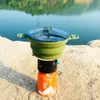 Outdoor Gadgets Silicone Folding Camping Kettle Pan Pot Portable Collapsible Heat Resistant Cookware Pot Food Grade for Outdoor Hiking Picnic 230919