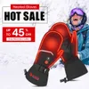 Rękawiczki narciarskie Zbawne ciepło zimowe rękawiczki podgrzewane akumulator eeltyczny dla mężczyzn Kobiety utrzymują ciepło sporty na świeżym powietrzu 230918