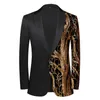 Costumes pour hommes Blazers Blazer de haute qualité hommes élégant mode décontracté paillettes Banquet danse mariage garçons d'honneur Costume de fête veste mince Costume 230919