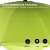 Kinderwagenonderdelen Paraplu Baby Peuter Parasol Kinderwagens Peuters Duwstoel Draagbaar Afneembaar Zilver Lijm Clip-on