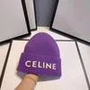 2023 Luxury Celns Sticked Hat Designer Womens Beanie Cap Warm Fashion Mens Fisherman Cel Hat AAA+