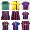 Fans Tops 92 95 96 XAVI A.INIESTA M E S S I Retro Jersey 03 04 05 06 07 08 A.INIESTA RONALDINHO Camisa Comemorativa Personalizada