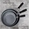 Pannor Geetest Marble Stone Non -Stick Fry