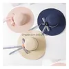 Women Bowknot Wide Brim Hats Folding St Beach Long Ribbon Sun Cap Lady Topee Sunhat For Dpring Summer Drop Delivery Dhbkd