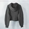 Lululemens Yoga Chaquetas Use Hoodys Definir Diseñadores para mujer Chaqueta deportiva Abrigo Lijado de doble cara Fitness Chothing Sudaderas con capucha Ropa de manga larga Dos estilos Lu-008