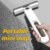 Ручные толкатели чистящие средства Mini Squeeze Mop Home Kitchen Car Car Desk Стеклянная губка домашние инструменты 230919