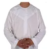 Abbigliamento etnico Bianco Uomo Thobe Abito islamico STILE OMANI
