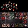 Nail Art Decorations 20 10 20pc Festival Celebrity Charms Kit Halloween Christmas Design Bat Ghost Santa Merry Alloy Nails Decorative 3D 230918