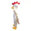 Costume da mascotte di pollo bianco di Halloween Abiti da personaggio dei cartoni animati di alta qualità Abiti da carnevale di Natale Abiti da esterno per feste di compleanno per adulti