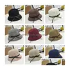 New Women Bucket Hat Lady Billycock With Bowknot Beach Hats Fisherman Outdoor Stingy Brim Sun Top Drop Delivery Dhapn
