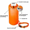 Bouée de gilet de sauvetage Bouée de natation de sécurité extérieure Sac de flotteur de natation multifonction avec ceinture de taille Sac de rangement de ceinture de sauvetage en PVC étanche pour les sports nautiques 230919