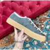 walking casual Flat Designer Luxury Canvas Shoes Natural Maxi Sneakers Rubber Sole Lace-up Closure Design Classic Causal Shoe