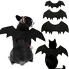 Trajes de gato simulado pelúcia morcego asa cosplay filhote de cachorro traje escuro temático gatinho roupas assustador animal de estimação para fontes de festa de halloween