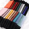 Vêtements ethniques 10pcs dentelle noire douce hijab coton lin écharpe musulmane châles bandeau bandeau islamique foulard turban foulard voile