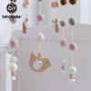 Mobiles # Faisons bébé Mobile boules de feutre Pom carillons éoliens cloche jouets pour enfants laine sucette berceau suspendu hochet pépinière décor bébé jouet 230919