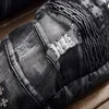 2017 Patch Jeans Mannen Skinny Casual Katoen Klassieke Ripped Denim Voor Mannen Straight Slim Fit Plus Size Rvaet Rap Harajuku Biker Jean283W