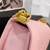 Umhängetasche, Mini-Designer-Tasche, Damen-Umhängetasche, Damen-Geldbörse, Marken, rosa Handtaschen mit Goldkette, Leder, Luxus-Tasche, Marken, Luxus-Tasche, modische Umhängetasche
