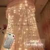 LED Strings Party Curtain LED String Lights Christmas Light Fairy Light Garland Light String Copper Silver Wire LED Garden Lights Party Decoration HKD230919