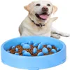 Dog Slow Feeder Bowl Anti-Gulping Pet Slower Feeding Dishes Durable Preventing Choking Healthy Design Dogs305o