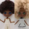 Dockor Icy DBS Blyth Doll Super Black Hud Black Hair Afro Hår Joint Body Shiny Face 16 BJD 30 CM Toy Anime 230918