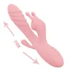 Vuxen massager kanin vibrator leksak uppvärmning dildo för kvinnor tung som slickar kvinnlig onanator AV -stickpar rumpa plugg