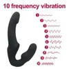 Seksspeeltje Massager Draadloze Strapless Strapon Dildo Vibrators Vrouwelijke Dubbele Hoofd Vibrerende g-spot Anale Prostaat Stimuleren Koppels voor Vrouwen