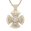 New revolving Cross Pendant with zircon and hiphop