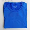 Damenblusen Hemden Yogaworld Kleidung Damenoberteile T-Shirts T-Shirt Trainingsanzug Yogabekleidung Damen Sport Hochelastisch Fitness Sommer Leichtes Kurzarm-T-Shirt L23