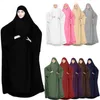 Vêtements ethniques Dames musulmanes Hijab Robe Été Automne Robe Culte Service Vêtements Islamique À Capuchon Couverture Complète Caftan Arabe