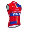 2024 FDJ Team Lightweight Windbreaker Cycling Jersey Top Rosti Rosti Bicycle Outwear Outlycless Stack