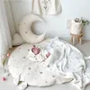 Blankets INS Style Baby Round Crawling Mat Removable Floor Beautifully Embroidered Children's Tent Carpet Room Decoration