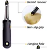 Fruktgrönsaksverktyg Peeler Ergonomic Grip Peelers rostfritt stål svängbara blad Skalande kniv för potatis äppel morot gurka kitch dhtwy