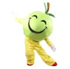 Performance Green Apple Mascot Costume Najwyższa jakość Halloween świąteczna sukienka Fancy Party Cartoon Postacie strój garnitur karnawał unisex dla dorosłych strój