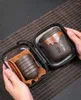 Teaware Sets Purple Sand Travel Teaset Portable Teapot Set Outdoor Gaiwan Tea Cups Of Ceremony Teacup Fine Gift
