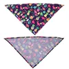 Hundebekleidung 1 Stück bequeme weiche Bandanas für Obstdruck Haustier-Polyester-Zubehör 230915