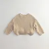 Pullover Autumn Kids Sweaters Kort Style Girls Boys Base Knitwear Clothes Winter 230918