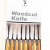 Ensemble de couteaux à découper le bois, ciseaux de charpentier, couteaux à bois, outils 304H 8 pièces