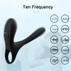 Adult Massager Penis Vibrator with Cock Ring Couple Vibration Remote Control Vagina Clitoris Stimulator Long Lasting Erection