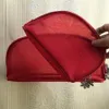 NIEUWE mode sneeuwvlok rits tas Rode netto beroemde schoonheid cosmetische case luxe make-up organizer tas cadeau voor xmas187E